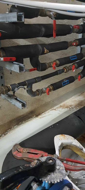Changement de la vanne quart de tour