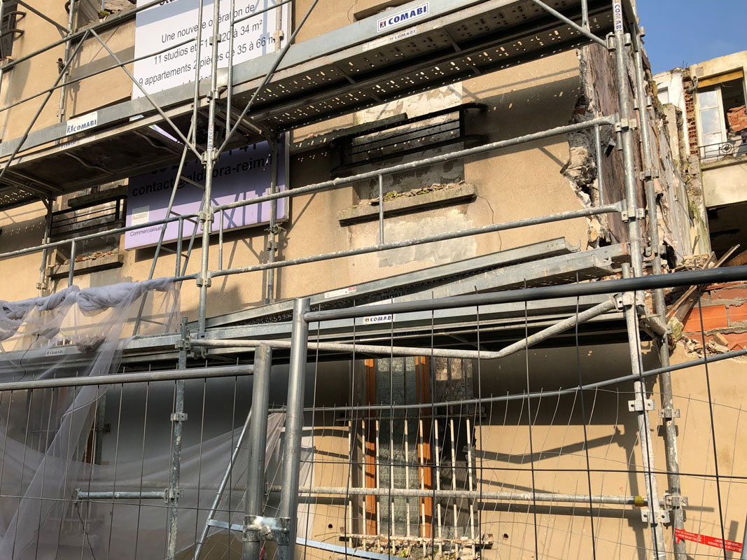 Chantier de démolition Saint-Ouen