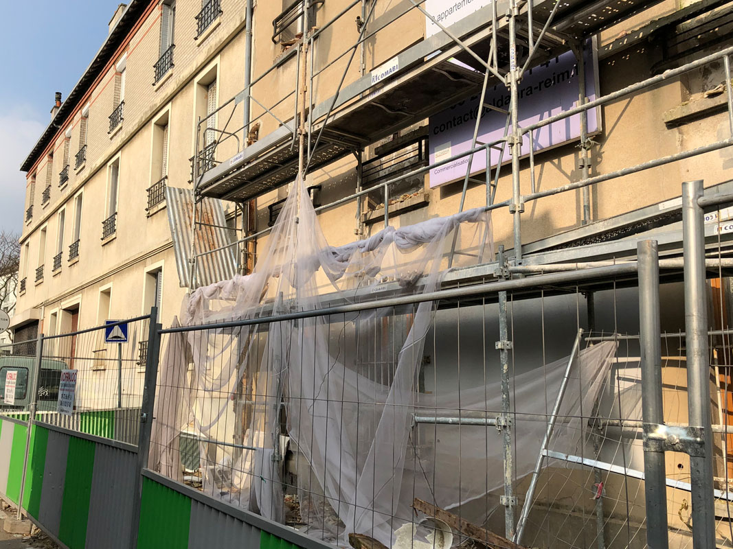 Chantier de démolition Saint-Ouen