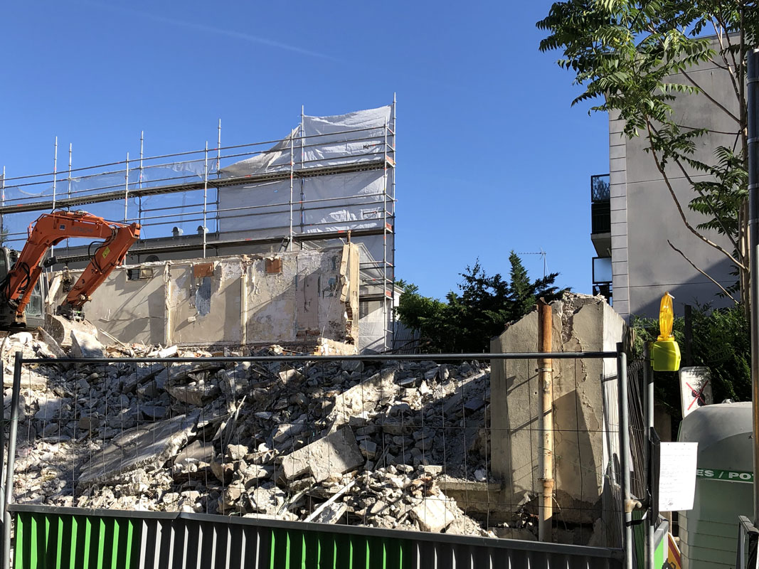 Chantier de démolition Saint-Ouen