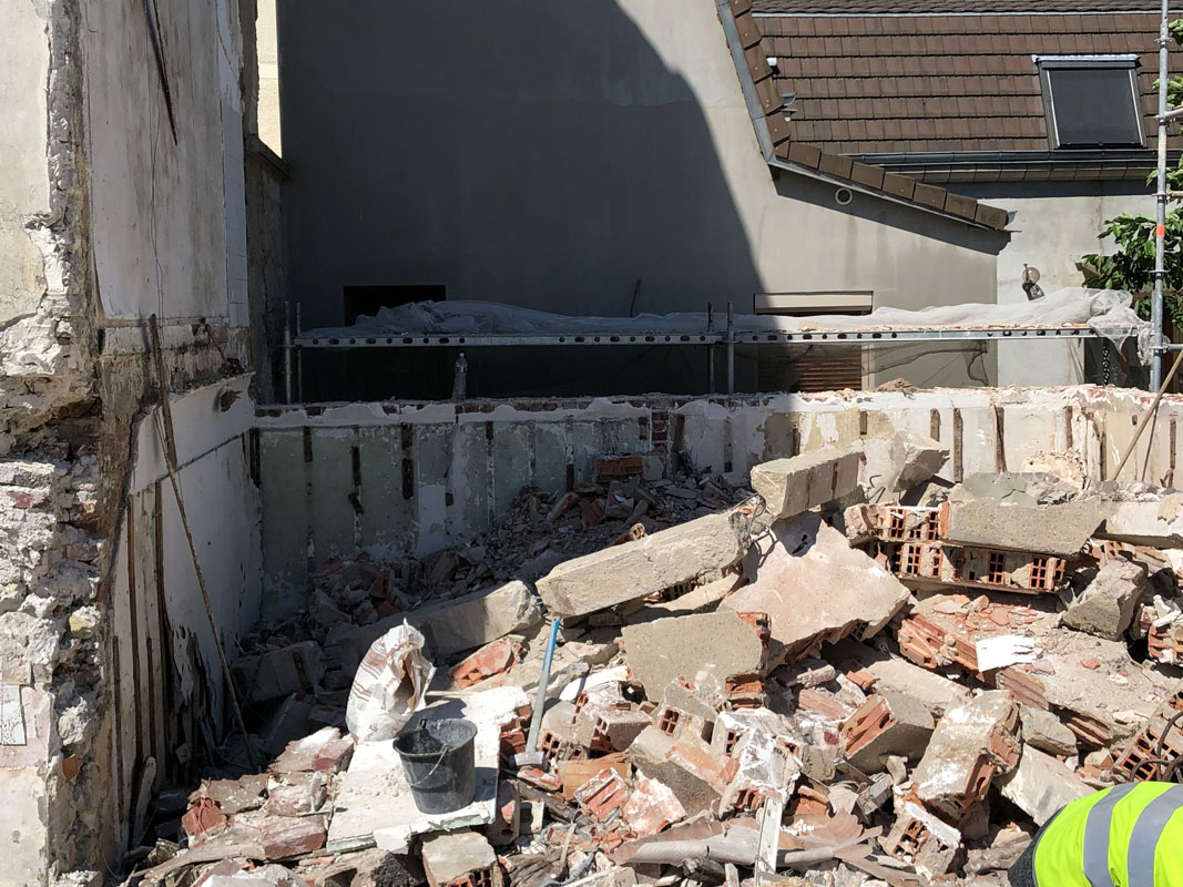 Chantier de démolition Saint-Ouen