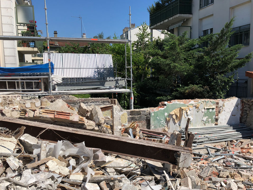 Chantier de démolition Saint-Ouen