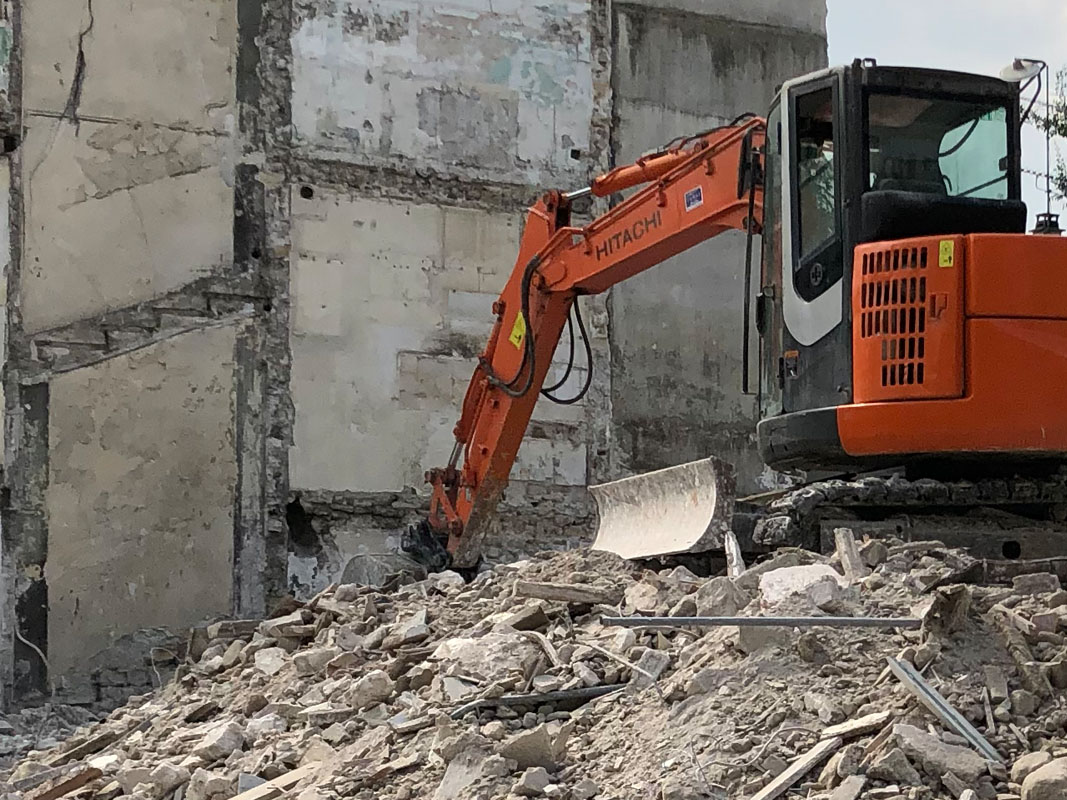 Chantier de démolition Saint-Ouen